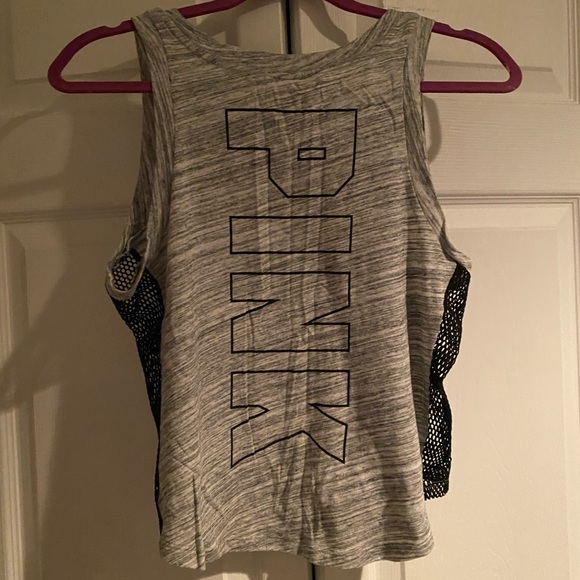 PINK tank top with side mesh panels - Picture 3 of 3